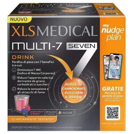XLS Medical Multi-7 Drink Integratore per dimagrire 60 Bustine