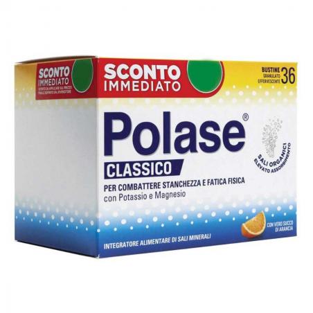 Polase Classico Arancia Integratore Magnesio e Potassio 36 Bustine