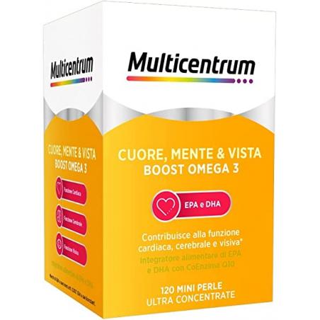 Multicentrum My Omega3 Integratore di EPA e DHA, 120 mini perle