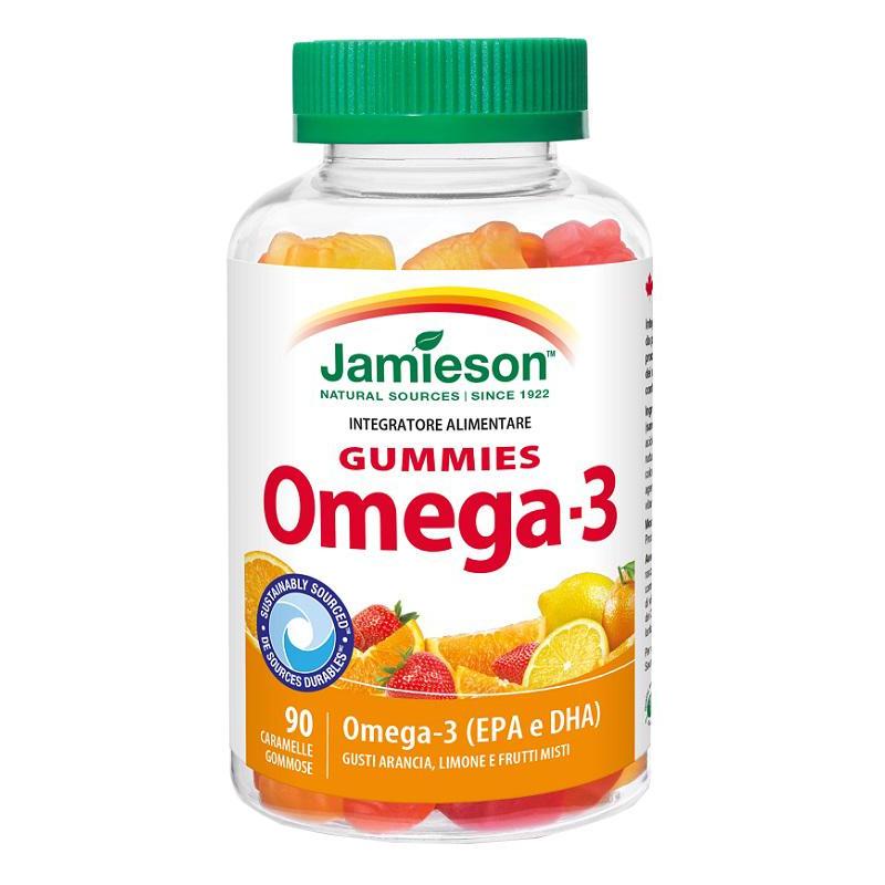 Jamieson Omega-3 Gummies - Caramelle gommose con Omega-3 - 90 caramelle