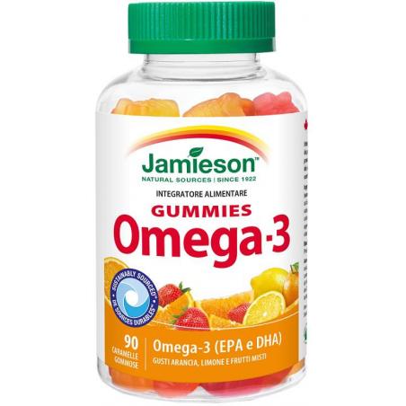 Jamieson Omega-3 Gummies - Caramelle gommose con Omega-3 - 90 caramelle