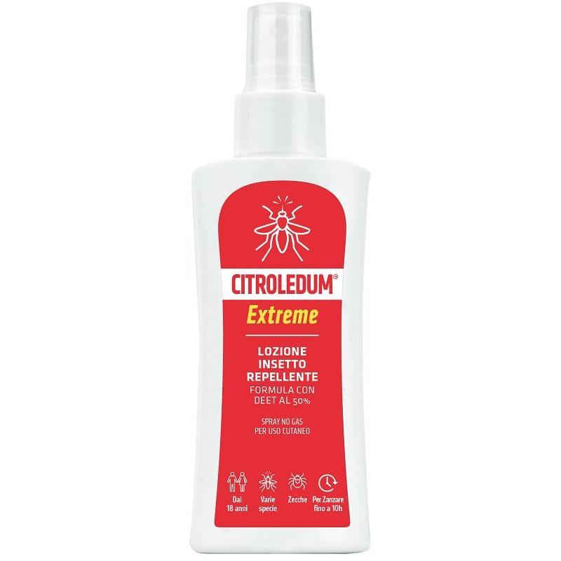 Citroledum Lozione Spray Extreme DEET 50% Repellente per Zanzare 100 ml