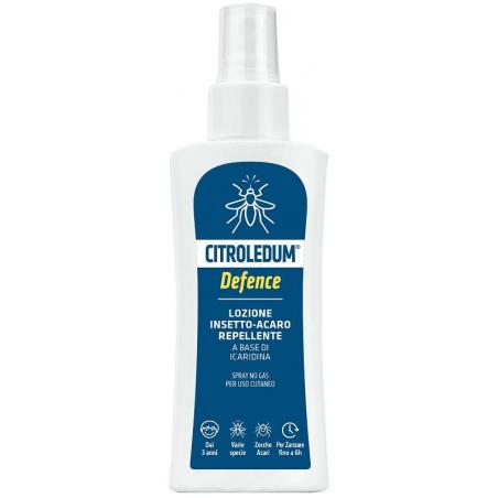 Citroledum Lozione Spray Defence Icaridina 10% Protezione efficace contro le zanzare 100 ml