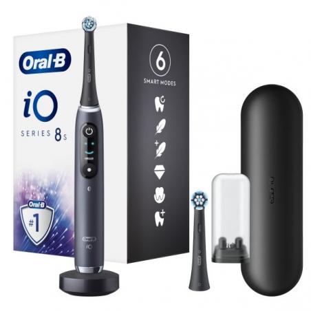 Oral-B IO 8s Black Spazzolino Elettrico Tecnologia Avanzata per una Pulizia Efficace