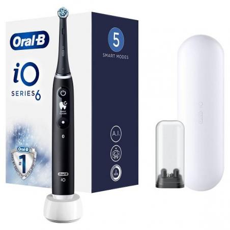 Oral-B IO 6 Black Spazzolino Elettrico + 2 Refill