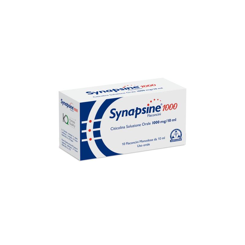 Abpharm Synapsine 1000 Integratore per il Sistema Nervoso 10 Flaconcini