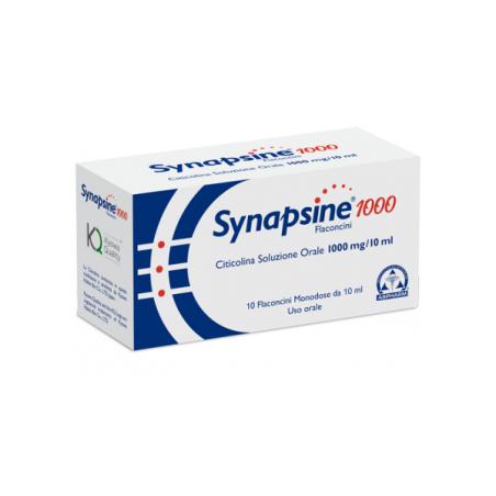 Abpharm Synapsine 1000 Integratore per il Sistema Nervoso 10 Flaconcini