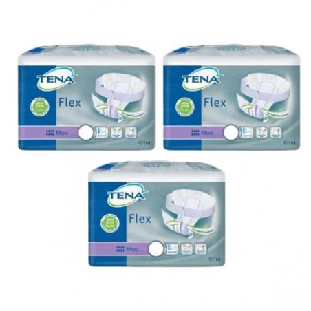 Ausilium Tena Flex Maxi X 3 Pezzi- Pannolino traspirante con cintura di fissaggio - Taglia S