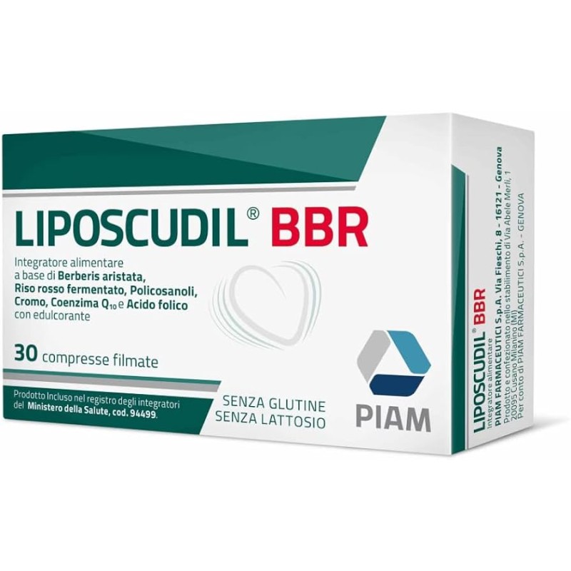 Piam Liposcudil BBR 30 Compresse Integratore per il Colesterolo