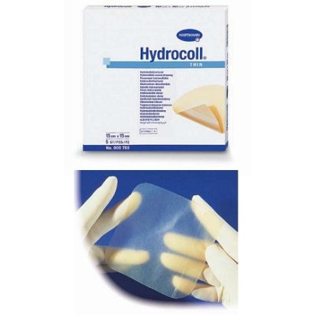 Medicazione Hydrocoll Thin Idrocolloidale Sottile Assorbente 10x10 10 Pezzi