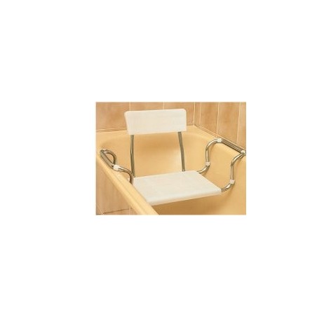 Sedile Allungabile Per Vasca In Plastica Regolabile Senza Schienale.telaio Acciaio Cromato E Piano Di Seduta In Moplen Con 2 Ner