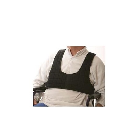 Cintura Pettorale Per Carrozzella Modello Completo Di Bretellaggio Verticale In Cotone 100%. Cintura Di Sostegno E Antiscivolame