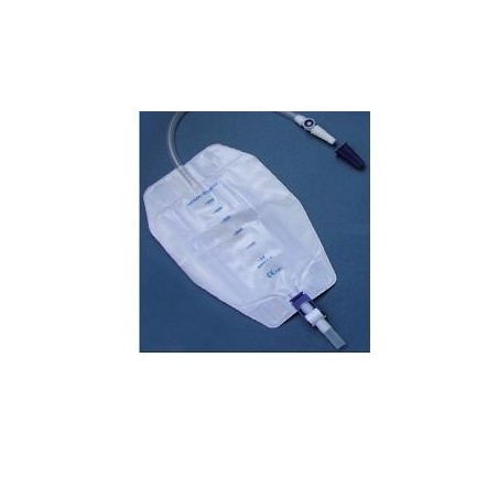 Sacca Raccogli Urina Da Gamba Per Incontinenza 3 Camere Comfort 500 Ml Sterile In Pvc Lato Rivestito Tnt Con Tubo Diritto 10 Cm 