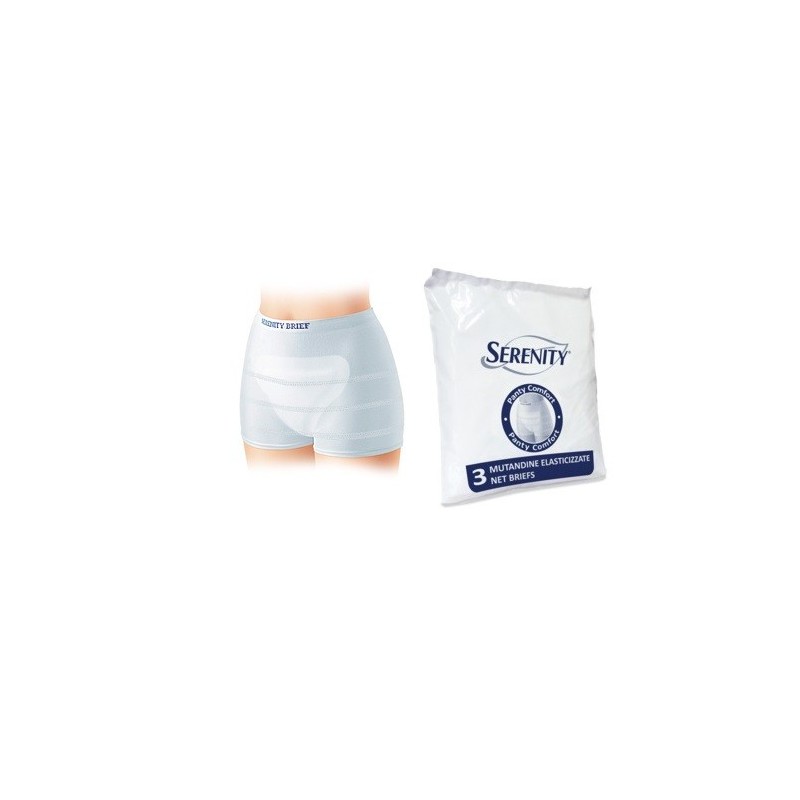 Mutandina A Rete Per Incontinenza Serenity Panty Comfort M 3 Pezzi