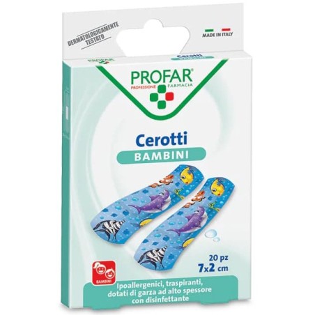 Cerotto Bambini 7x2 Cm 20 Pezzi Profar
