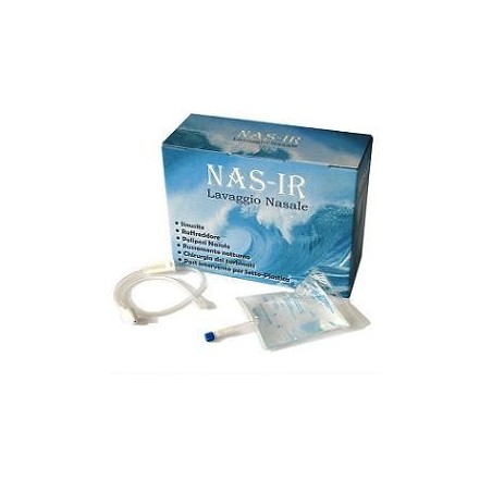 Nasir Doccia Nasale Con Soluzione Fisiologica Isotonica 6 Sacche 500 Ml + 1 Blister