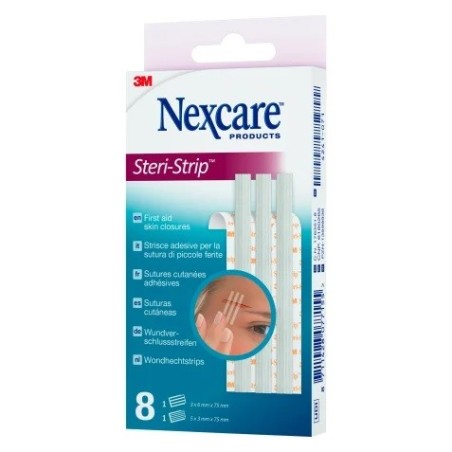 Cerotto Per Sutura Nexcare Steristrip 6x75 Mm + 3x75 Mm