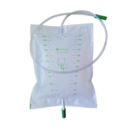 Sacca Da Letto Per Raccolta Urina Da 2 Litri Con Scarico Tubo 90cm 30 Pezzi