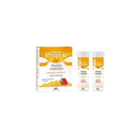Golasept Propoli Baby 24 Compresse Masticabili Fragola