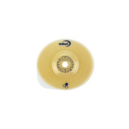 Placca Per Urostomia Convessa Ritagliabile Aurum2 Uro Diametro 13-25 Mm Flangia 45 Mm 5 Pezzi