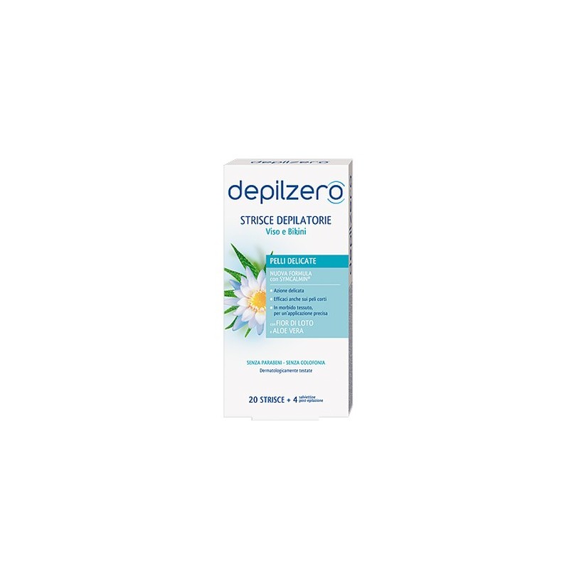 Depilzero Strisce Viso E Bikini 20 Pezzi