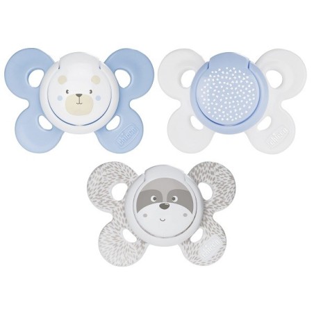 Chicco Succhietto Comfort Boy Silicone 0-6 Mesi 2 Pezzi