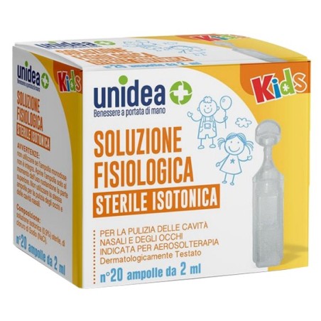 Soluzione Fisiologica Unidea 20 Ampolle Da 2 Ml