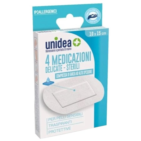 Medicazione Sterile Unidea Tessuto Non Tessuto 10 X 25 Cm 4 Pezzi