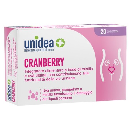 Unidea Integratore Cranberry D-mannosio 20 Compresse