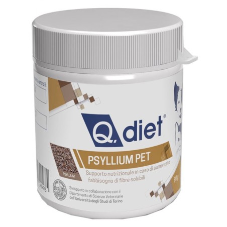 Q Diet Psyllium Pet Polvere 90 G