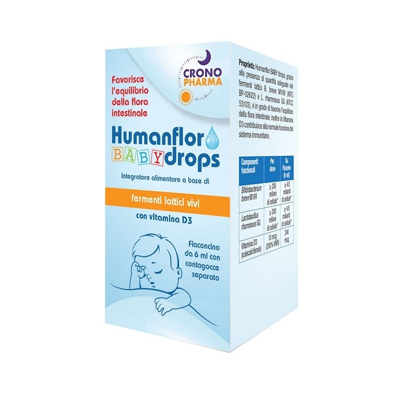Humanflor Baby Drops 1 Flaconcino 6 Ml