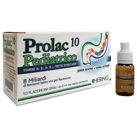 Prolac10 Pediatrico Fermenti Lattici 10 Flaconcini 8 Ml