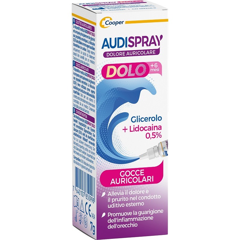 Audispray Dolo +6 Mesi Gocce Auricolari Bambini 7 G