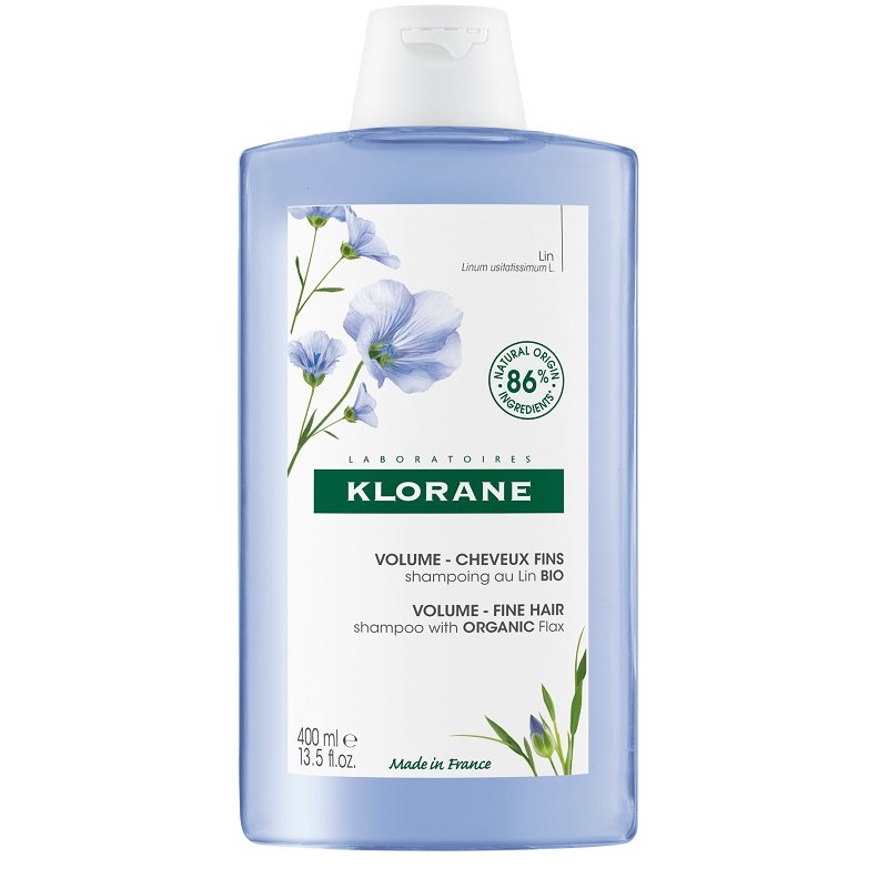 Klorane Shampoo Volume Fine Hair Con Lino 400 Ml