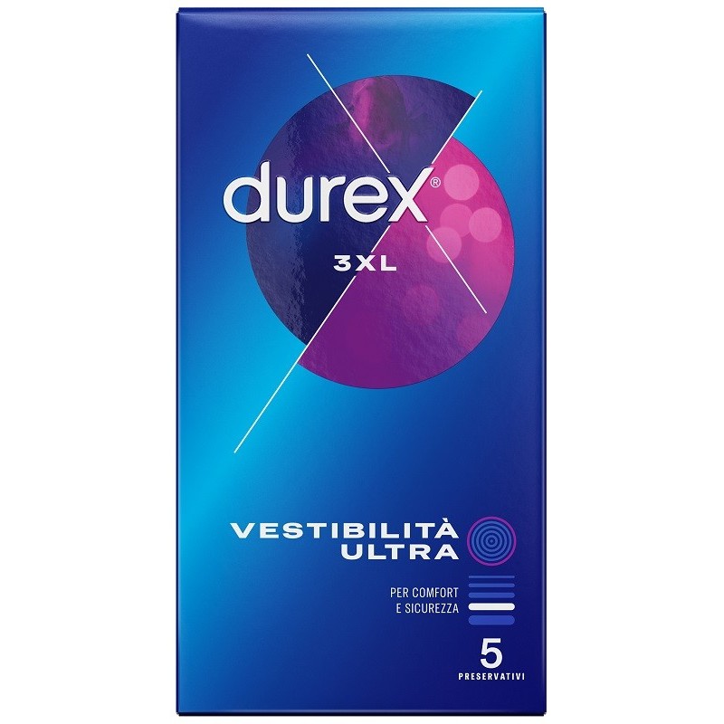 Preservativo Durex 3xl Vestibilita' Ultra 5 Pezzi