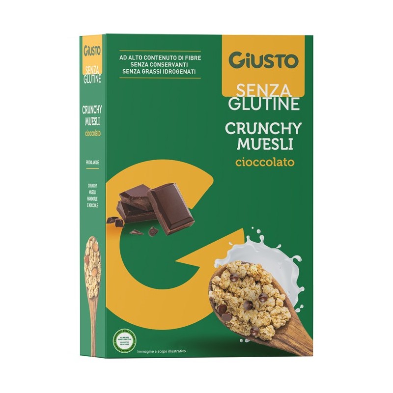 Giusto Senza Glutine Muesli Avena E Cioccolato 375 G