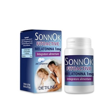 Sonnok Fitoactive Melatonina 1mg 200 Compresse Dietalinea