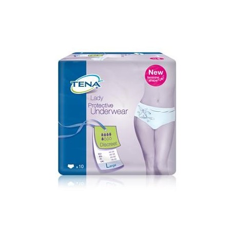 Pannolone A Mutandina Assorbente Tena Silhouette Blanc Large 10 Pezzi