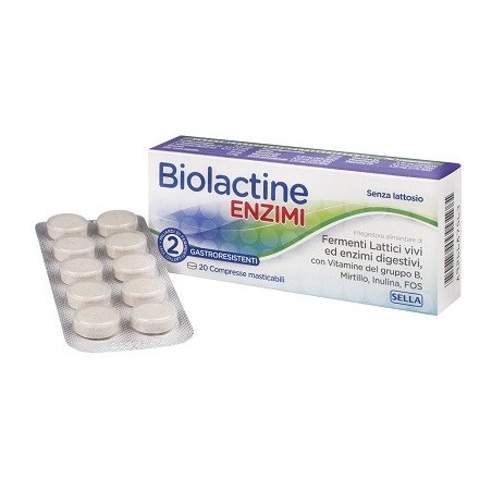 Biolactine Enzimi 20 Compresse Nuova Formula