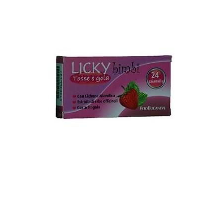 Licky Caramelle Bambini Per Tosse E Gola Fragola 70 G