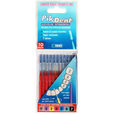 Pikdent Stuzzicolino 4 Rosso 10 Pezzi
