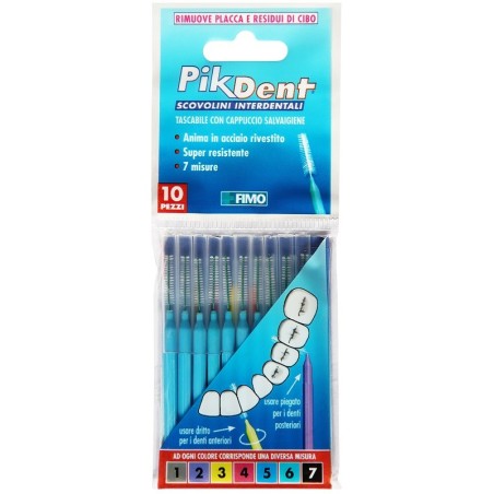 Pikdent Stuzzicolino 5 Azzurro 10 Pezzi