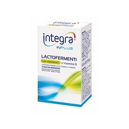 Integra Inplus Lactofermenti Con Vitamina C E Vitamina B 10 Bustine Monodose Da 2,5 G