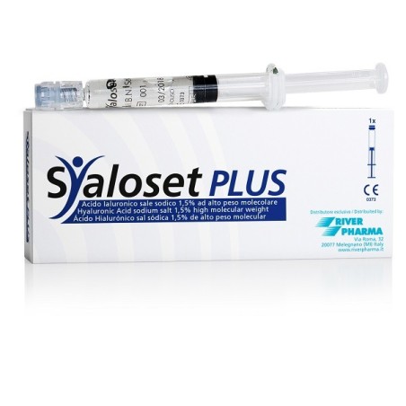 Siringa Intra-articolare Syaloset Plus Acido Ialuronico Sale Sodico 1,5% Ad Alto Peso Molecolare 4 Ml