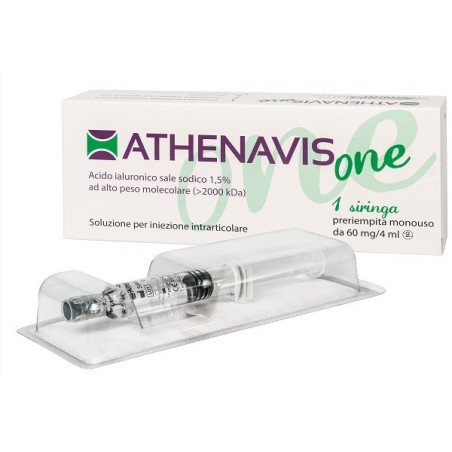 Siringa Intra-articolare Athenavis One Acido Ialuronico 1,5% 4 Ml