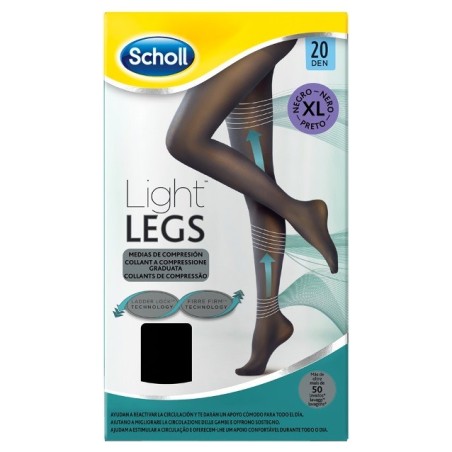 Scholl Lightlegs 20 Denari Taglia Xl Colore Nero 1 Paio