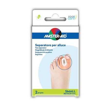 Separatore Dita In Gel Master-aid Footcare Per Alluce Small 2 Pezzi D1
