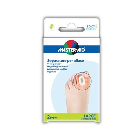Separatore Dita In Gel Master-aid Footcare Per Alluce Large 2 Pezzi D2