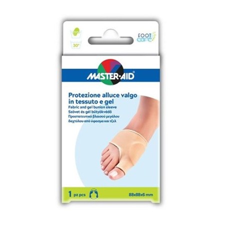 Protezione In Gel E Tessuto Master-aid Footcare Per Alluce Valgo 1 Pezzo D5