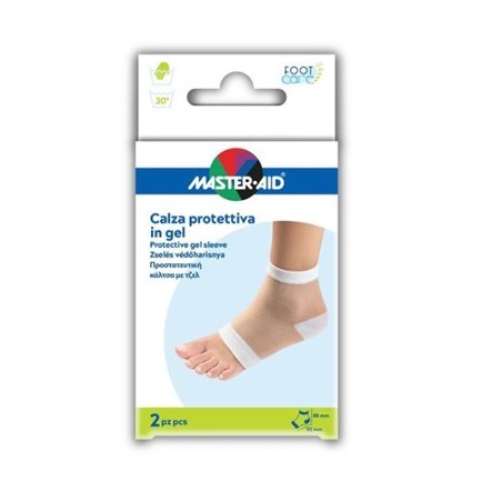 Calza Con Protezione Master-aid Footcare Idratante In Gel/tessuto Per Talloni 2 Pezzi F1